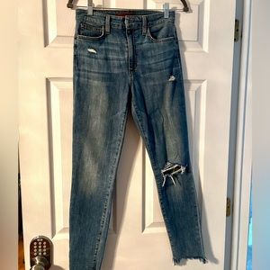Joe’s High Rise Distressed Denim Jeans